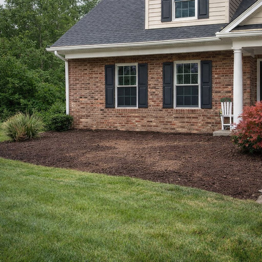 Front landscape before design